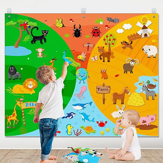 Calendrier quotidien Montessori en feutre Story Board MGH003