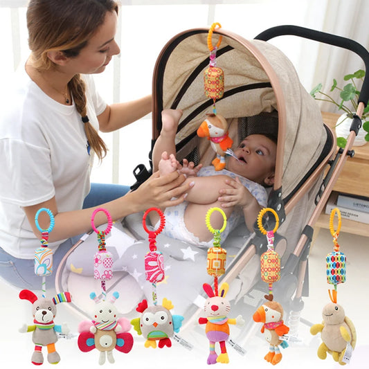 Hanging Rattles Plush Stroller and Crib RT006